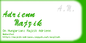 adrienn majzik business card